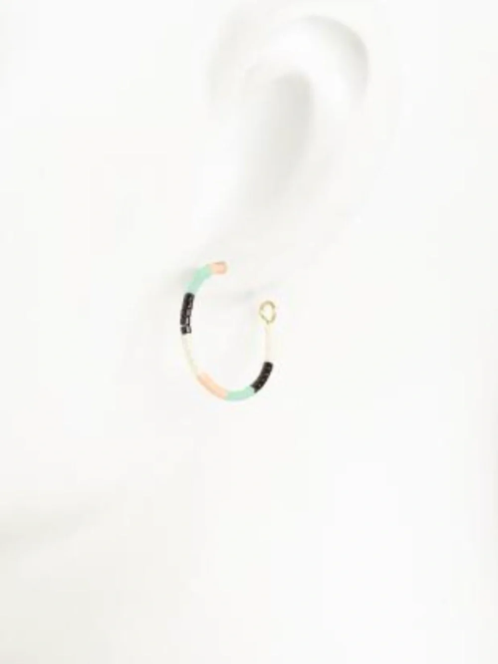 GORJANA Palm Desert Gigi Stripe Hoop Earrings NWTS - Picture 2 of 4